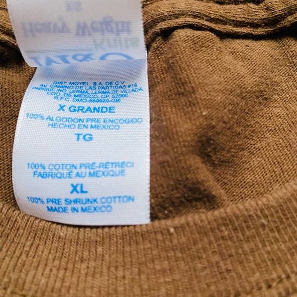 NIKE Swoosh Just Shoot It Hunting Deer Whitetail Brown Cotton Tee Shirt Size XL - Picture 4 of 5